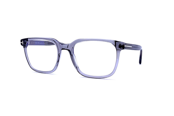 Tom Ford - Blue Block Square Opticals TF5818-B (Shiny Grey Crystal)