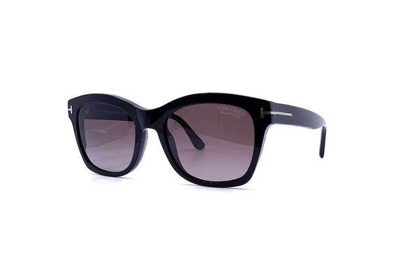 Tom Ford - Lauren-02 (Shiny Black | Brown Polarized)
