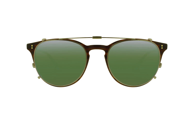 Garrett Leight Gold and Green Sunglasses RELL S – Garrett Leight main image 2