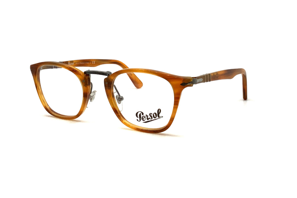 Brown Persol 8359 Eyeglasses PERSOL PO 3343 1208 51/21 Unisex Rayé