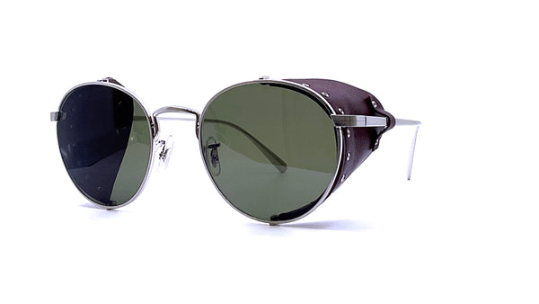 Oliver Peoples - Cesarino-L (Brushed Silver/Sequoia) – Good See Co.