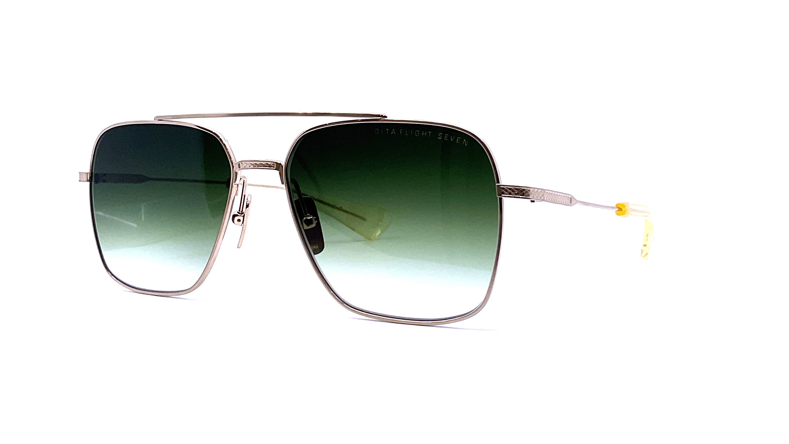 サングラス DITA DITA Eyewear - Flight-Seven - white gold w Dita - Flight-Seven (Brushed White Gold) – Good See Co.