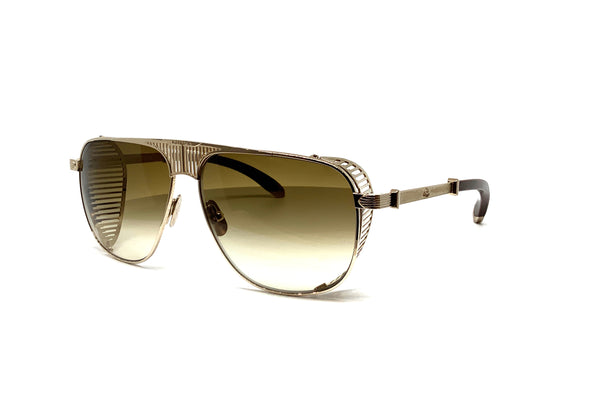 Maybach Eyewear - The Vision II (Champagne Gold/Ebony/Walnut Burr Velvet) LIMITED EDITION