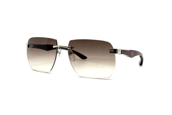 Maybach Eyewear - The Artist Sun I (Platinum/Burgundy Red BEM/Ebony)