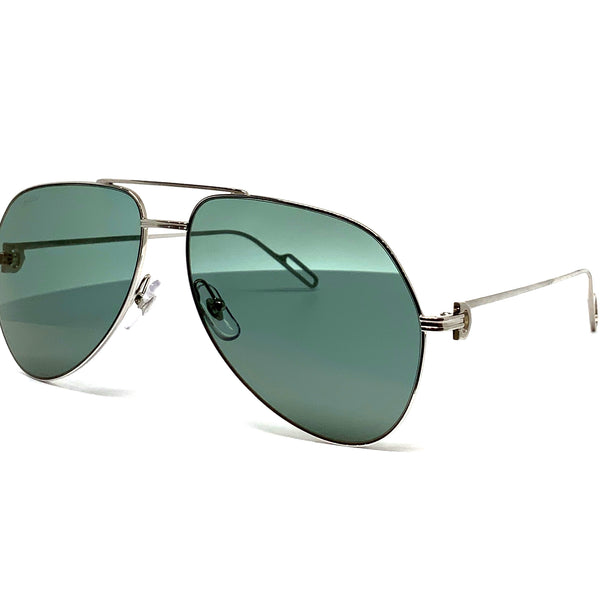 Cartier Premiere de Grey Pilot Unisex Sunglasses CT0110S | NWT PREMIERE C DE CARTIER PILOT SHAPE SLVR SUNGLASSES CT0110S  main image 3