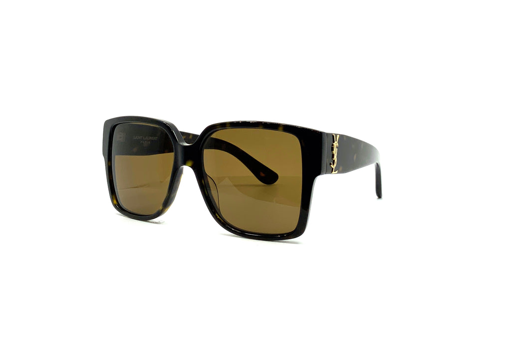 Saint Laurent SL M89-003 Monogram Metal Spoiler 61MM Round Sunglasses W/Blk  Case
