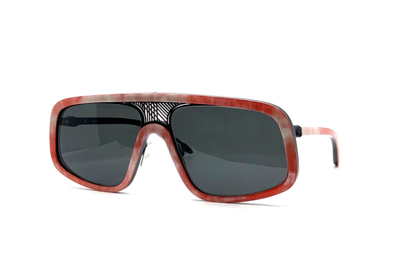 Maybach Eyewear - The Creator I (Black Satin/Blaze Red | Dark Grey)