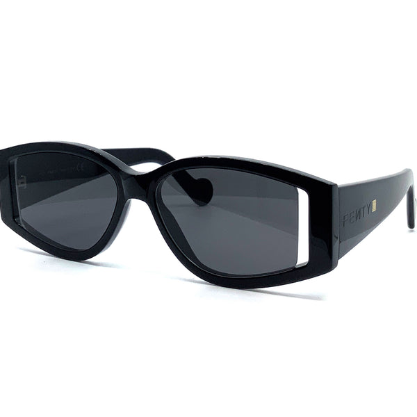 Fenty Coded: Classic Black Sunglasses Rihanna Releases New Fenty Sunglasses, Shows How To Pose  main image 2