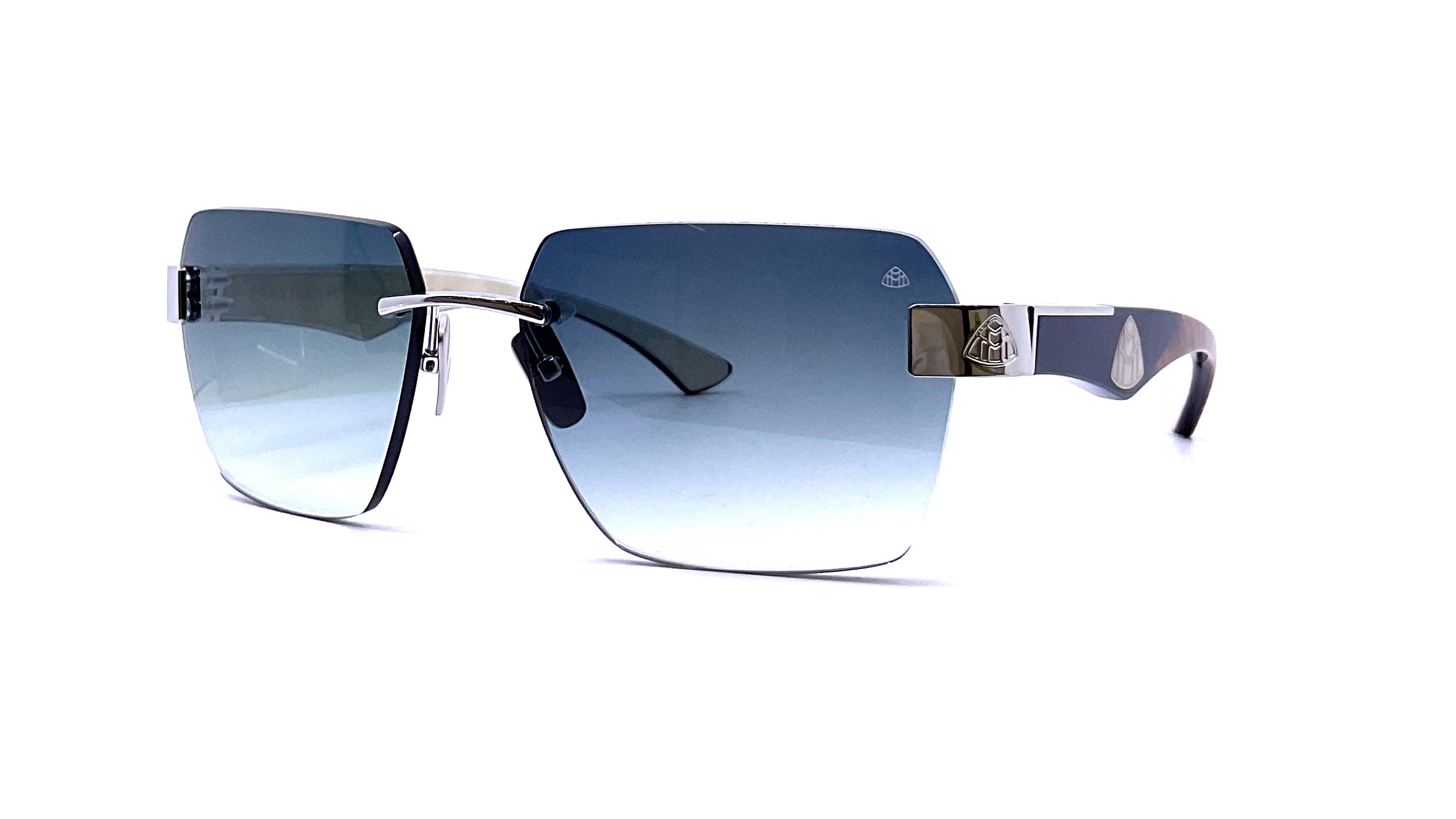 メガネ MAYBACH Maybach Eyewear - THE HIGHNESS I - palladium plated Maybach Eyewear - The Magic I (Palladium Plated/Deep-sea