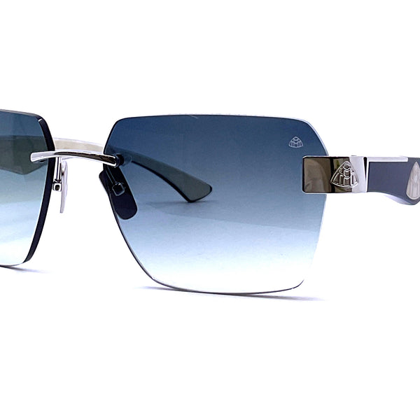 Maybach Sunglasses Maybach Eyewear - The President II (Mellow Gold/Deep Teal  main image 4