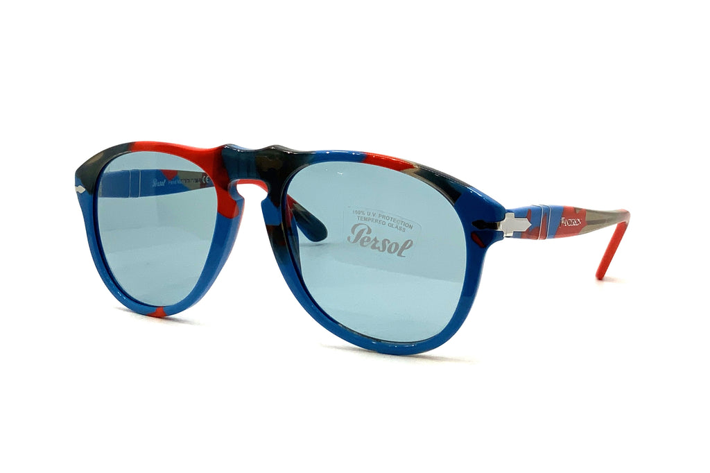 Persol - 649 [54] JW Anderson (Red and Blue Spotted/Light Blue)