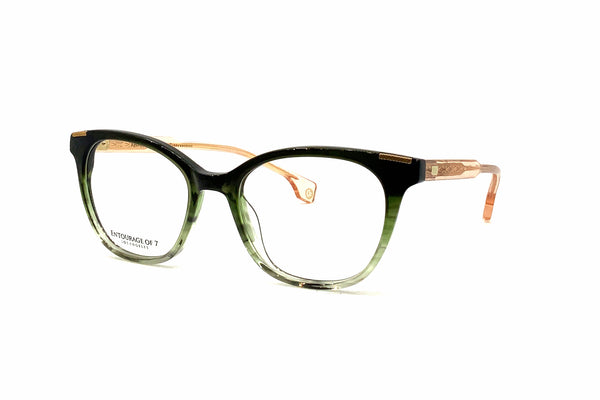 Entourage of 7 - Lillian (Bottle Green Crystal)