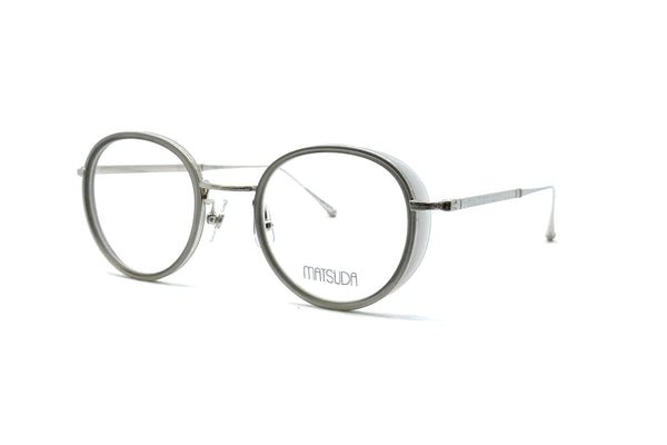 Matsuda - M3063 (Brushed Silver/Matte Grey Crystal)