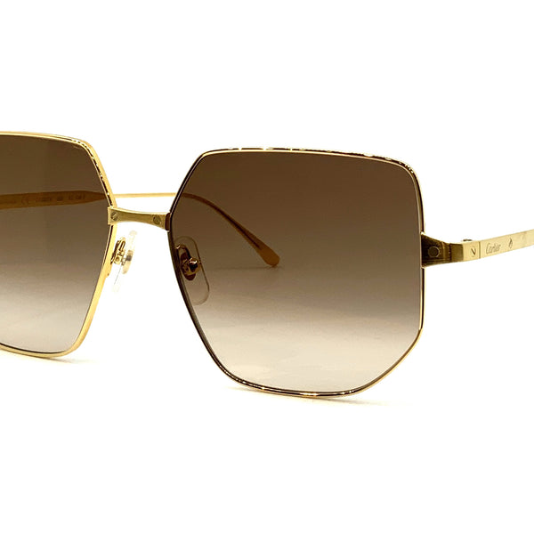 CARTIER シオメトリックオハサイスフレムサンクラス CT0327S 002 Cartier - CT0327S (002) – Good See Co.