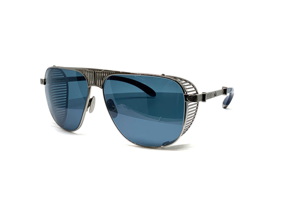 Maybach Eyewear - The Vision II (Ruthenium/Lapis Blue/Ebony) LIMITED EDITION