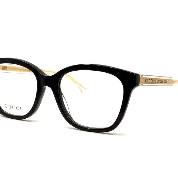 Gucci GG0566O 001 Square Eyeglasses - Black 52mm Gucci Seasonal-Icon GG0566O 001 Eyeglasses Women main image 4