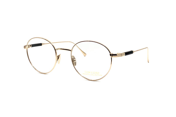 Tom Ford Private Collection - Titanium Leather Temple Optical (Gold)