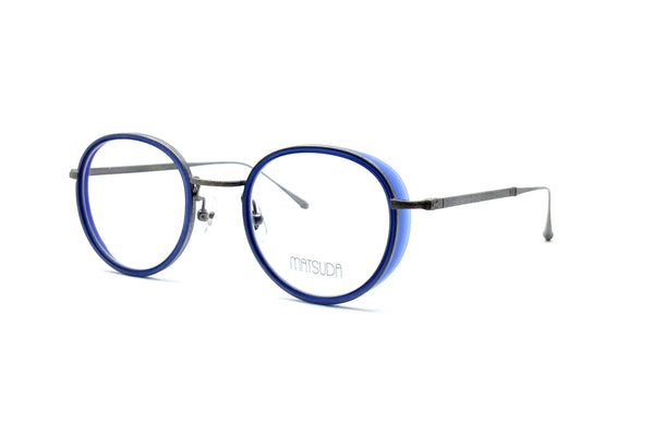 Matsuda - M3063 (Matte Antique Silver/Matte Blue)