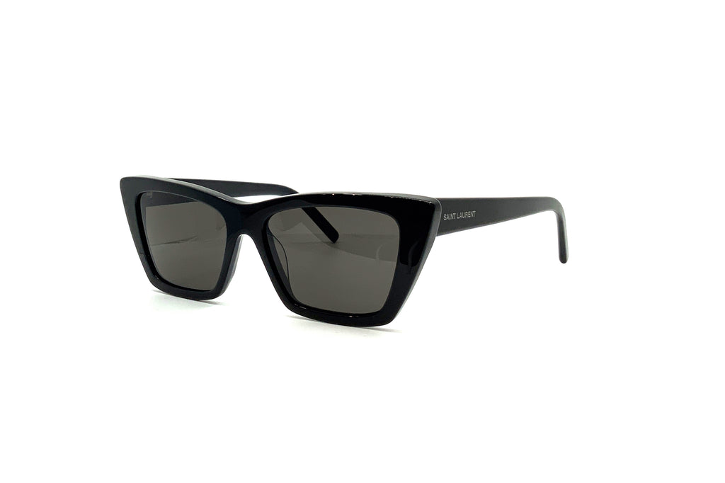 ??SAINT LAURENT SL 276 MICA 001 Black Cat Eye Women\'s 53 mm Sunglasses Amazon.com: SAINT LAURENT SL 276 MICA Cat-Eye Sunglasses  main image 3