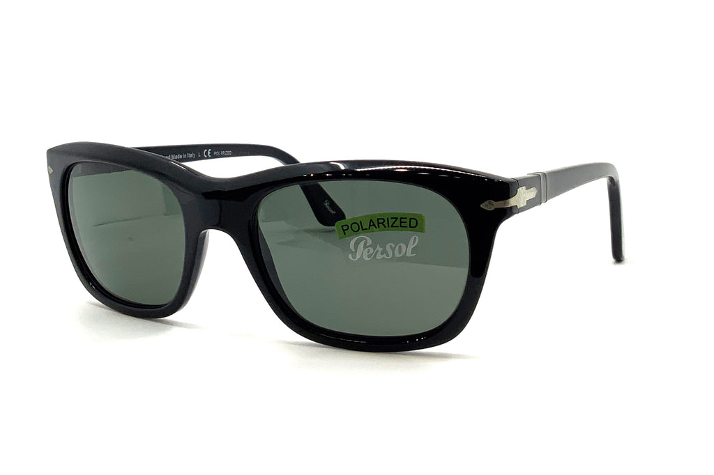 Persol 3101 S 54 Black Polarized Green Good See Co