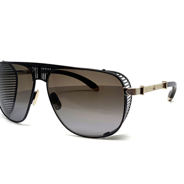 Maybach Eyewear - The Vision II (Black Satin/Champagne Gold