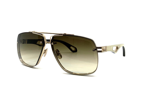 Maybach Eyewear - The King II (Champagne Gold/White Burr/Ebony)