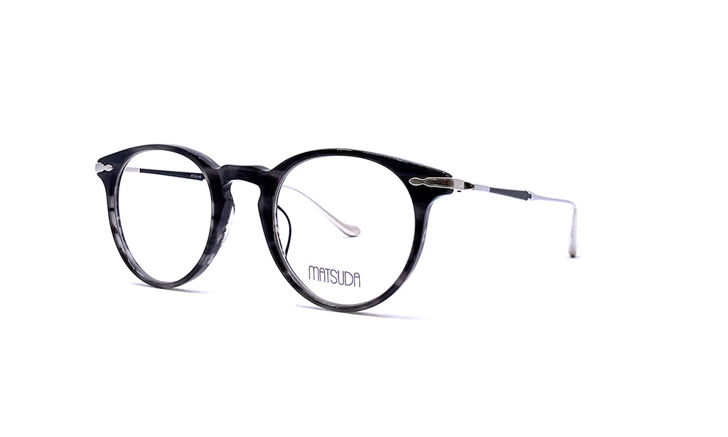 Matsuda - M2056 (Black Stripe/Brushed Silver) – Good See Co.