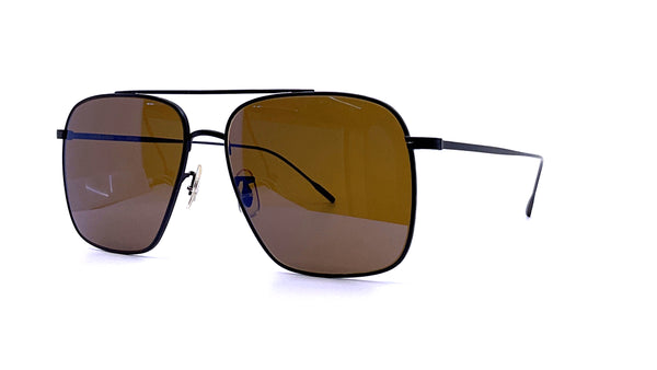 Stevie Square Sunglasses, Matte Black & Sunset Mirror