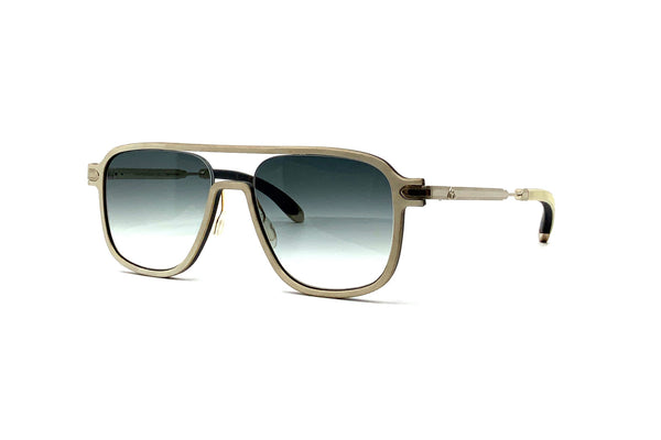 Maybach Eyewear - The Architect II (Champagne Gold/White Burr/Ebony)