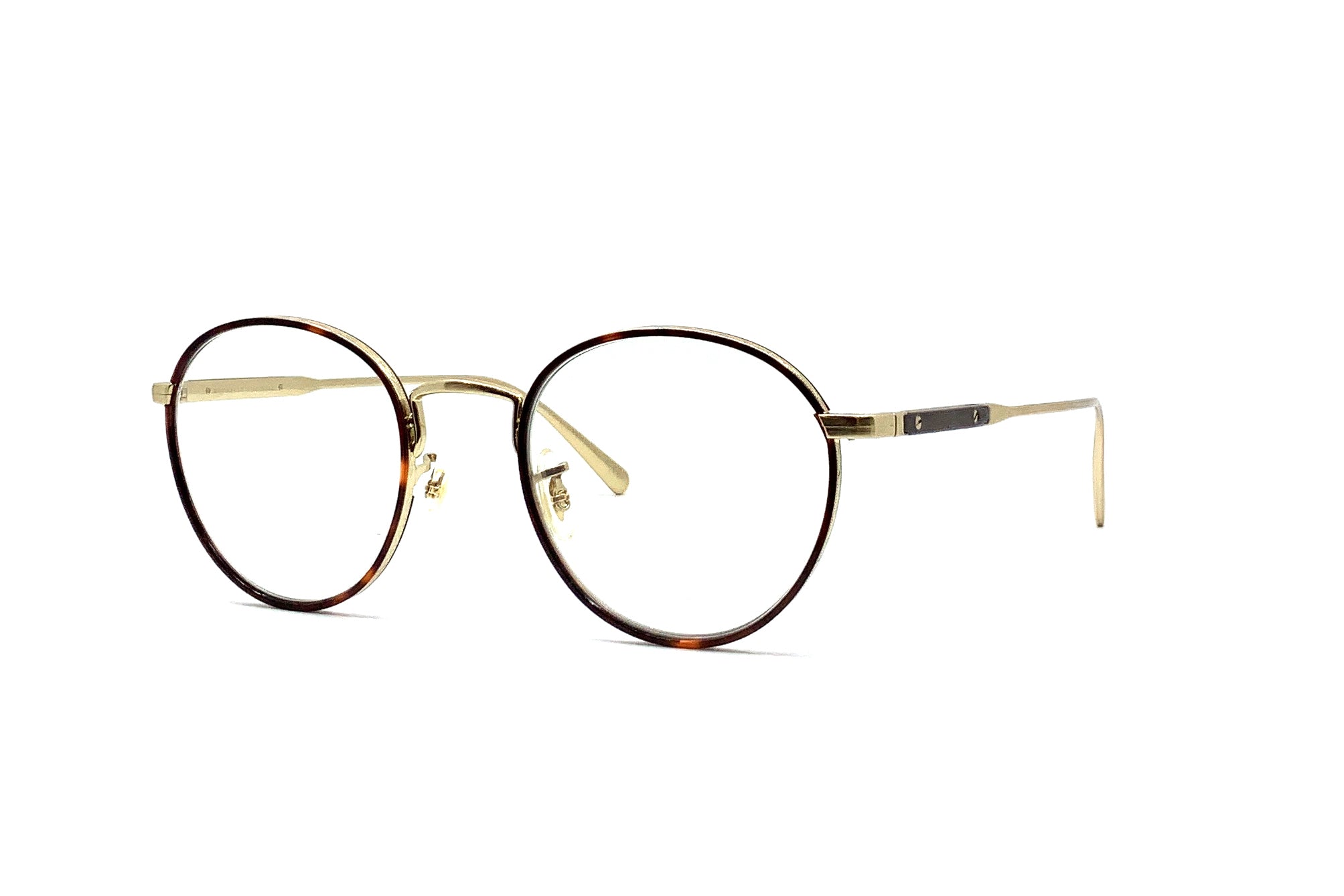 Oliver Peoples Artemio w/ Clip-On (Brushed Gold/Dark Mahogany