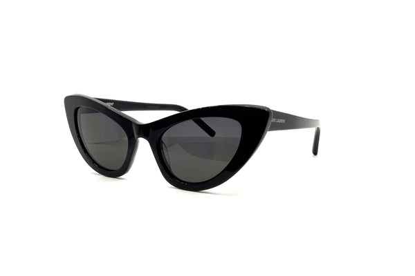 YSL Yves Saint Laurent SL 213 Lily Women's Cat Eye Sunglasses Black/Gray