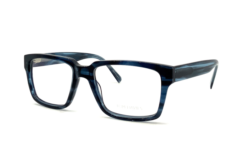 TOM DAVIES TD679 Col 1950 teal blue and purple acetate 54-16-140 New optical main image 2
