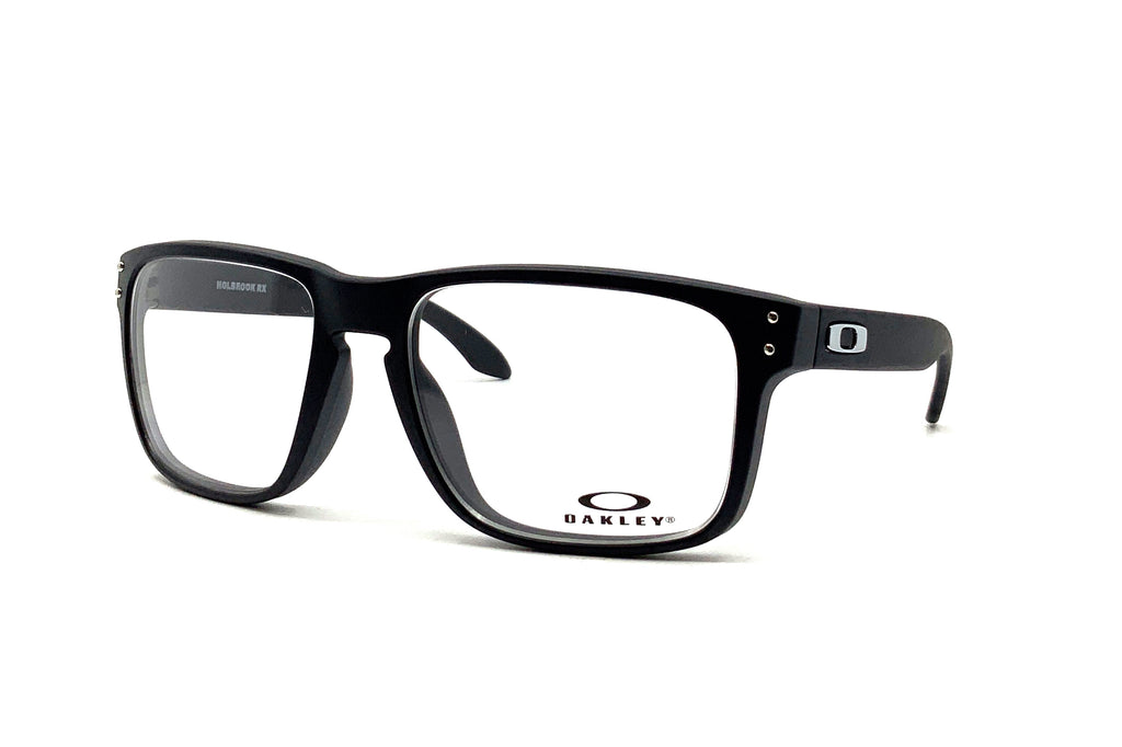 OAKLEY HOLBROOK オークリー ホルブルック Black Oakley Eyeglasses - Holbrook [56] RX (Satin Black/Silver) – Good