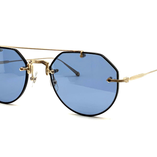 サングラス MATSUDA Matsuda - M3121 - nvy ag navy antique gol Matsuda M3121 NVY - AG Sunglasses Navy / Antique Gold - eye