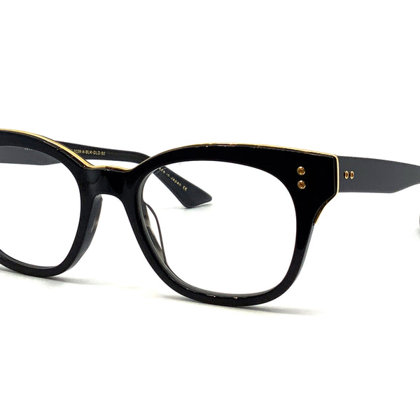 未使用 DITA ディータ メガネフレーム RHYTHM DRX-3039-BLK-GLD-50-AF 日本製 リズム BLACK/BLACK SWIRL/18K GOLD 65009798 Dita - Rhythm (Black/Gold) – Good See Co.