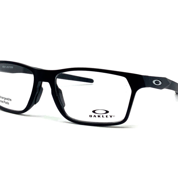 Oakley Eyeglasses - Hex Jector [57] RX (Satin Black) – Good See Co.