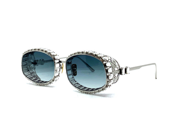 Oliver Peoples Papillon W Antique Gold Frame Brown Lens Sunglasses