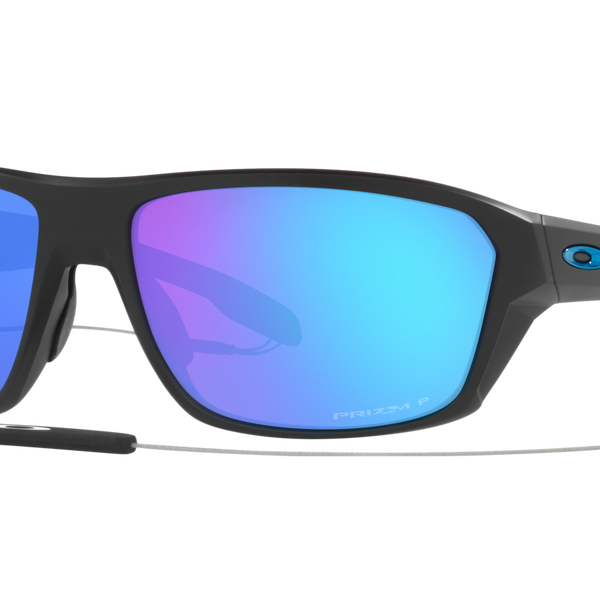 Oakley Split Shot Sunglasses Matte Black w PRIZM Sapphire Polarized