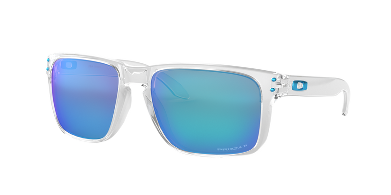 Oakley Holbrook XL Polished Clear Prizm Sapphire Polarized