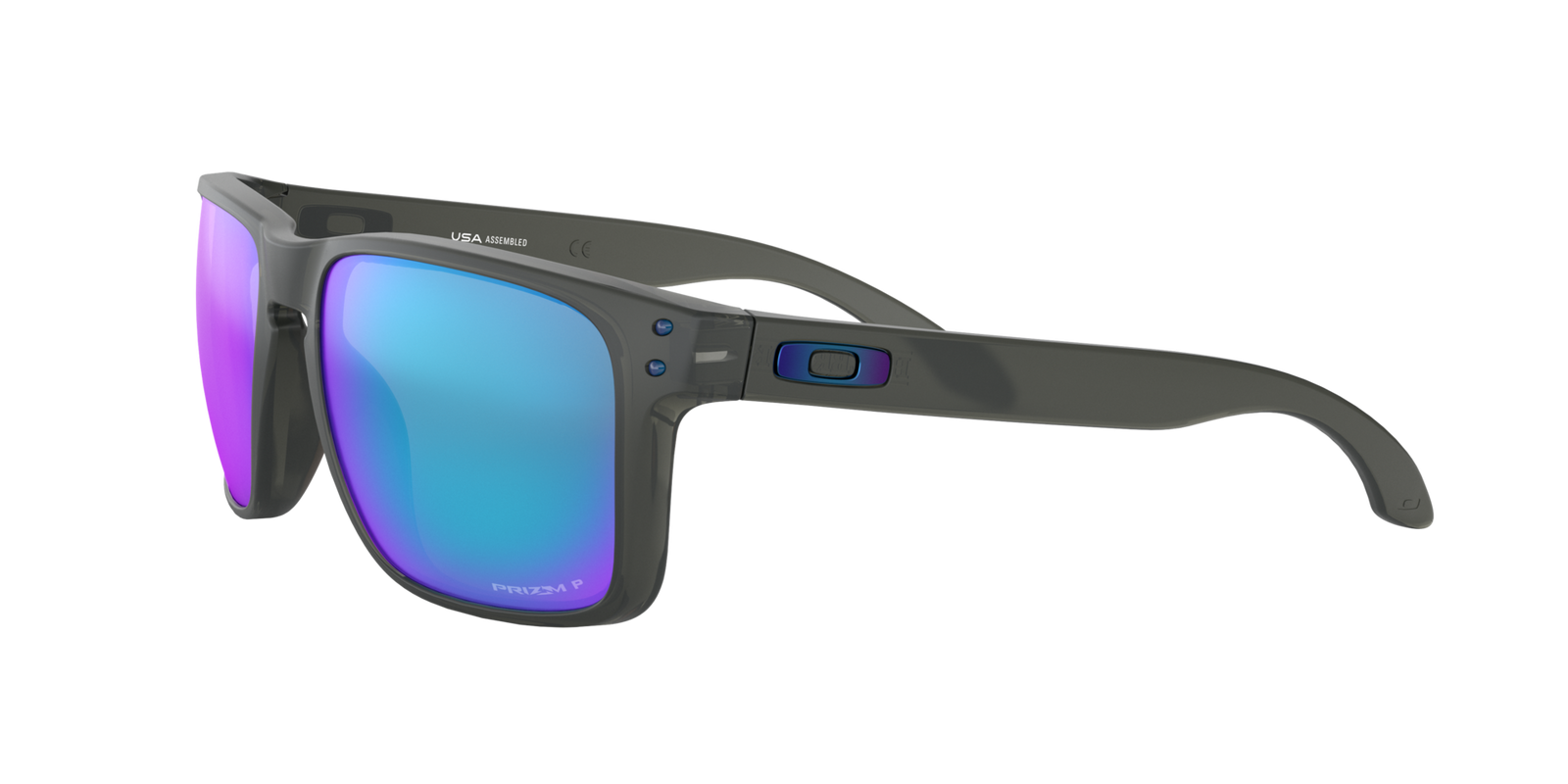 Oakley Holbrook XL Grey Smoke Prizm Sapphire Polarized Good See Co