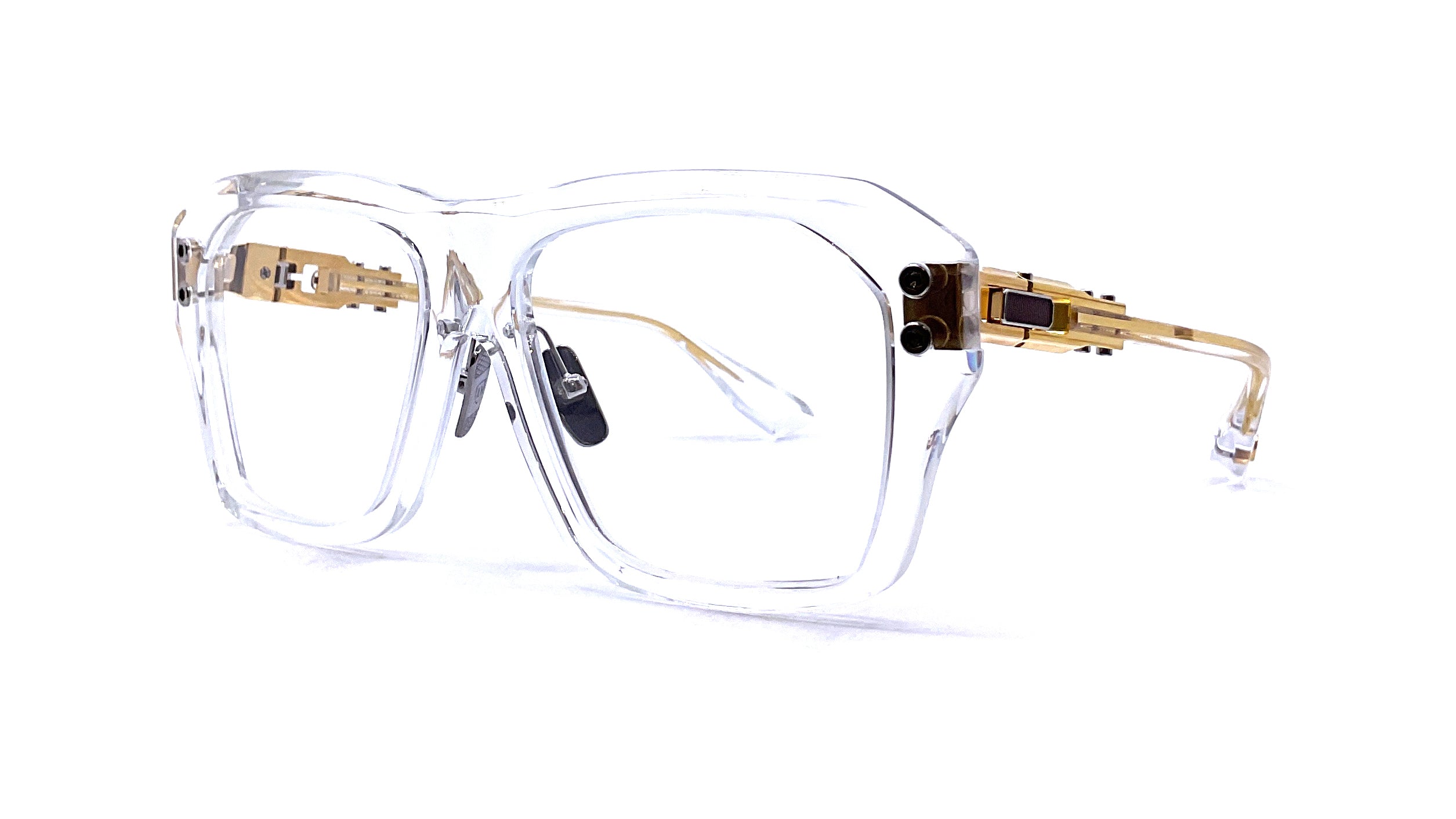 サングラス DITA Dita Eyeweare - TALON-THREE - Crystal clear-White gold Dita - Talon-Three (Crystal Clear/White Gold) – Good See Co.