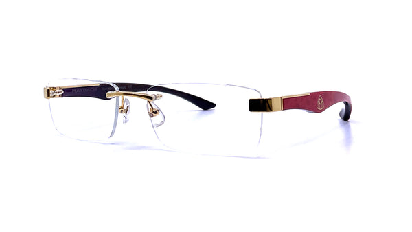 Maybach Eyewear - The Artist III (Raspberry Red BEM/Ebony/Dark Stained Eucalyptus)