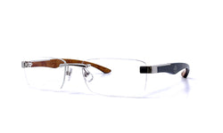 Maybach Eyewear - The Artist III (Deepsea Blue Walnut Burr/Ebony/Karelian Birch Burr)