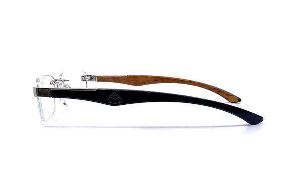 Maybach Eyewear - The Artist III (Deepsea Blue Walnut Burr/Ebony/Karelian Birch Burr)