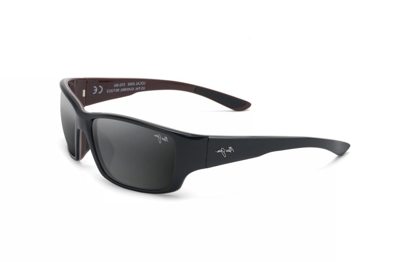 Maui Jim Local Kine (Shiny Black/Grey/Maroon) – Good See