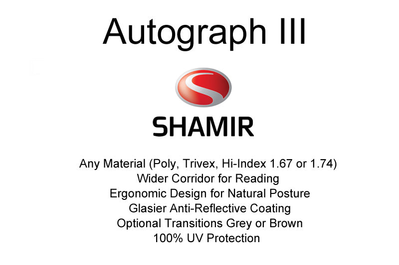 Premium Shamir Autograph III Freeform Progressives