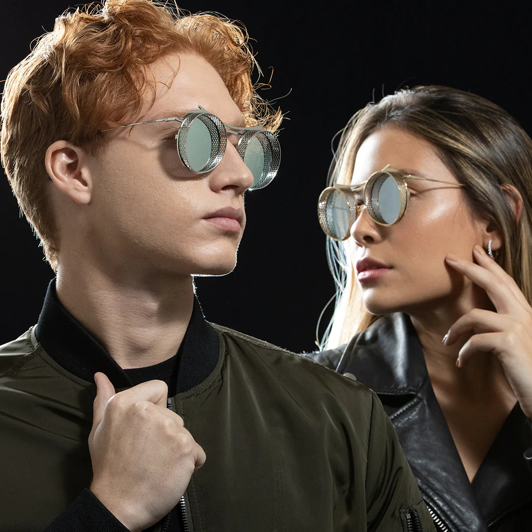 Mirrored sales black sunglasses