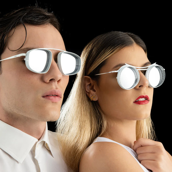 Vysen - Moha (White Matte/Silver Mirror)