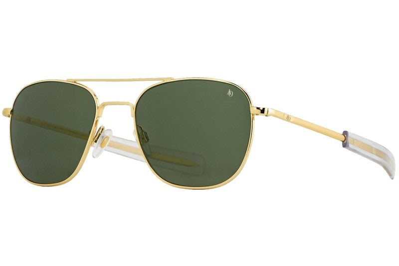 American optical pilot outlet aviator sunglasses 55mm gold