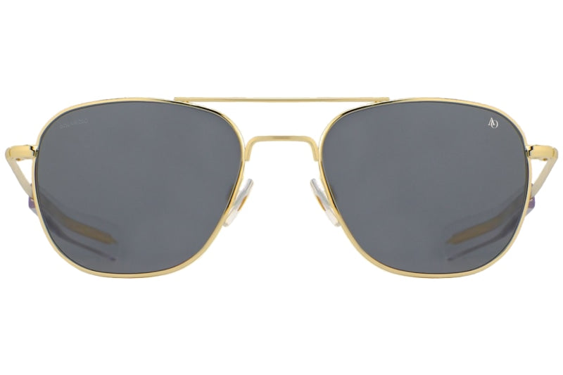 American optical pilot cheap aviator sunglasses 55mm gold